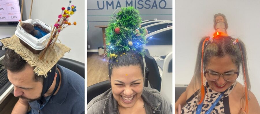 Adultos entram na onda do “cabelo maluco” em empresa de Rio Preto