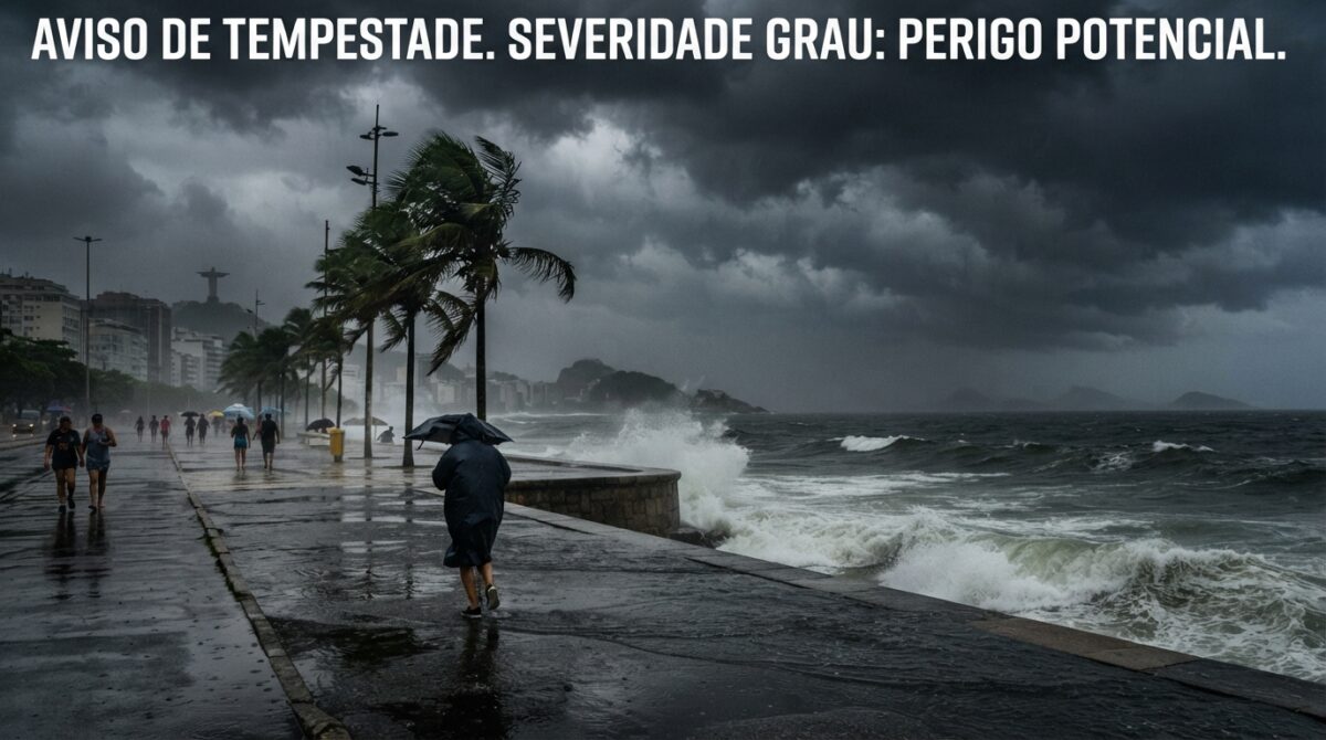 Aviso de Tempestade. Severidade Grau: Perigo Potencial