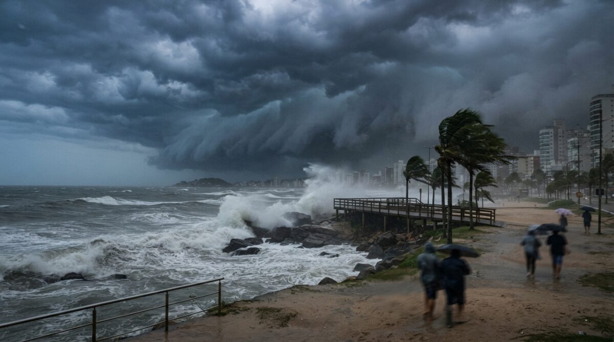 Aviso de Tempestade. Severidade Grau: Perigo Potencial