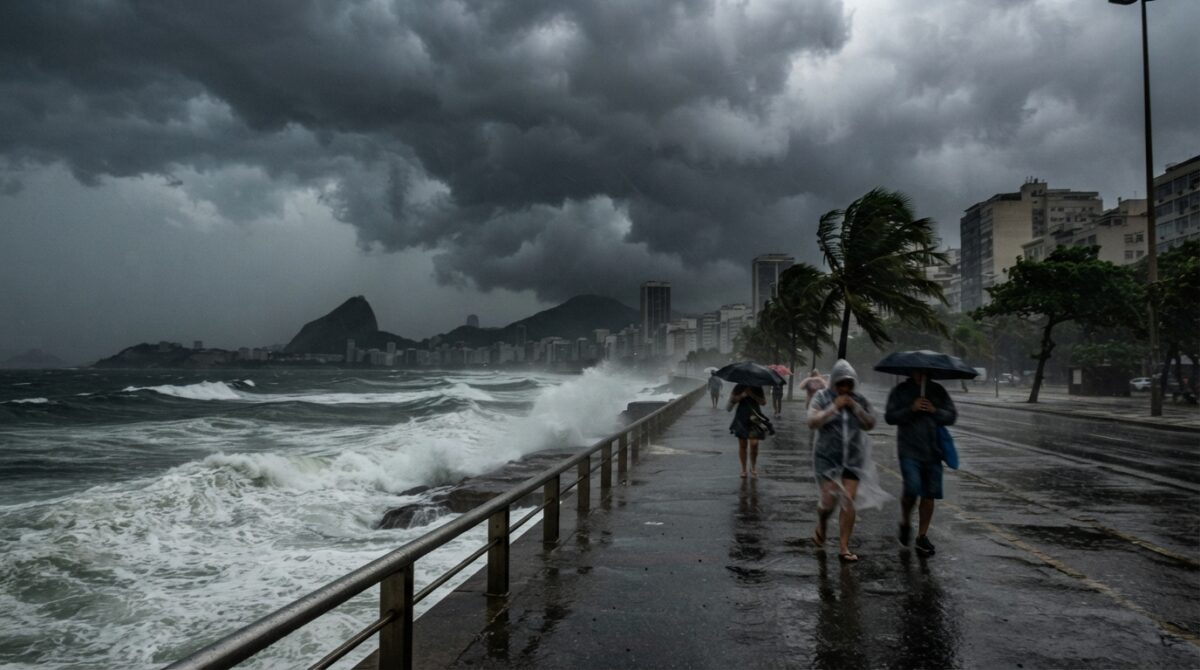 Aviso de Tempestade. Severidade Grau: Perigo Potencial