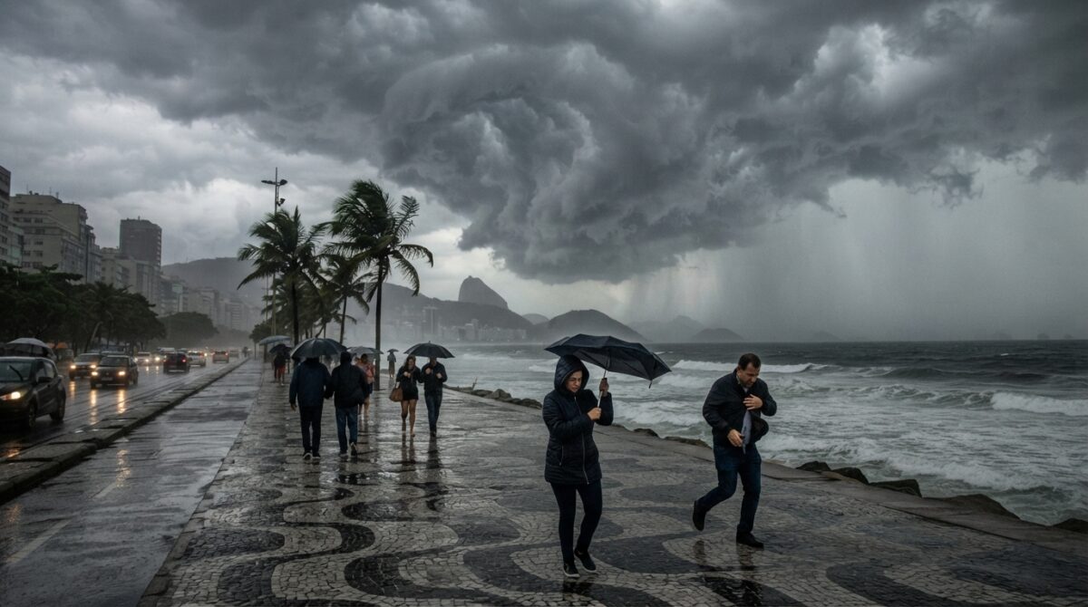 Aviso de Tempestade. Severidade Grau: Perigo Potencial