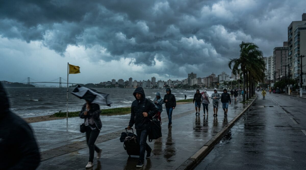 Aviso de Tempestade. Severidade Grau: Perigo Potencial