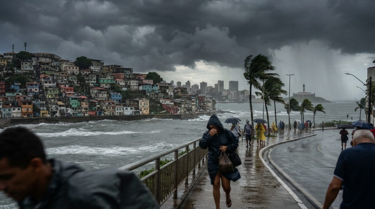 Aviso de Tempestade. Severidade Grau: Perigo Potencial
