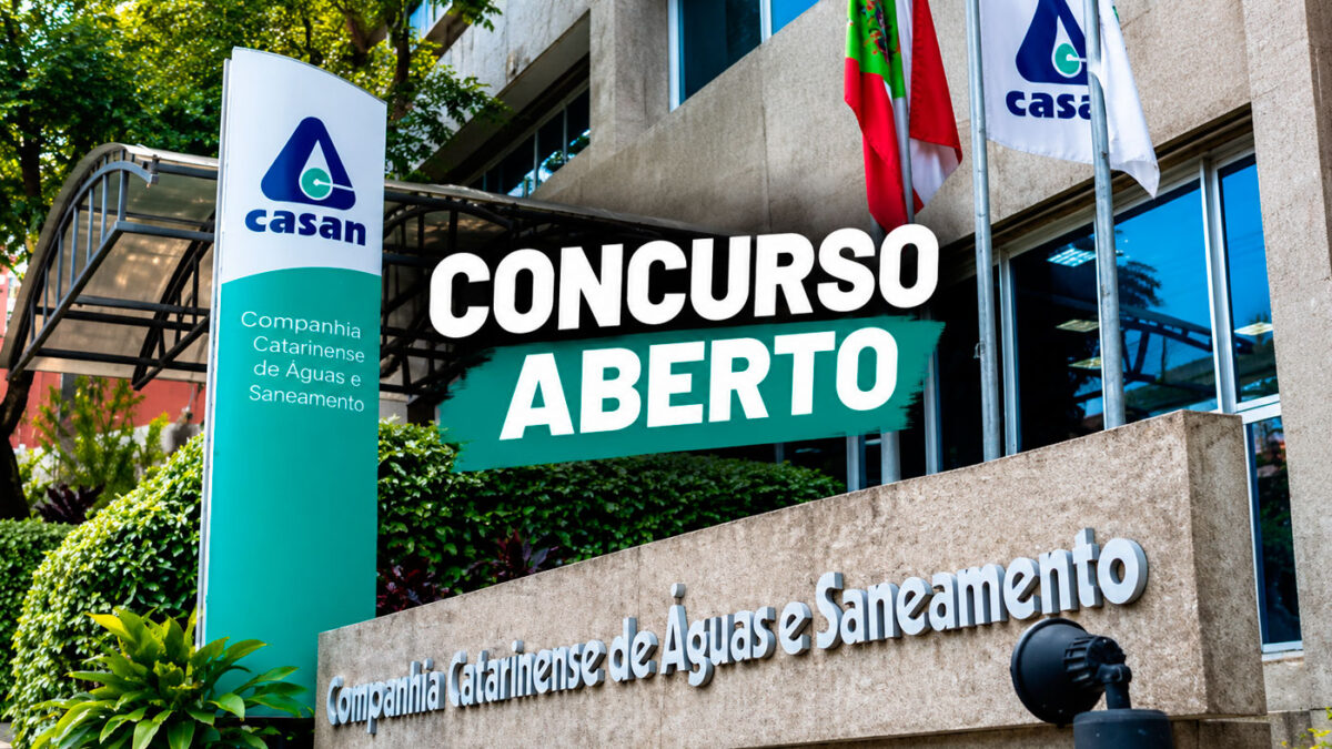 Concurso CASAN-SC 2026: Inscrição é prorrogada para 40 vagas