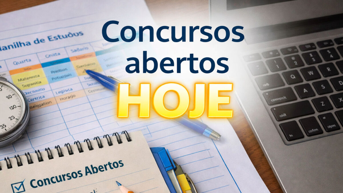 Concursos: 13 editais abrem inscrições nesta quarta (7) para 740 vagas