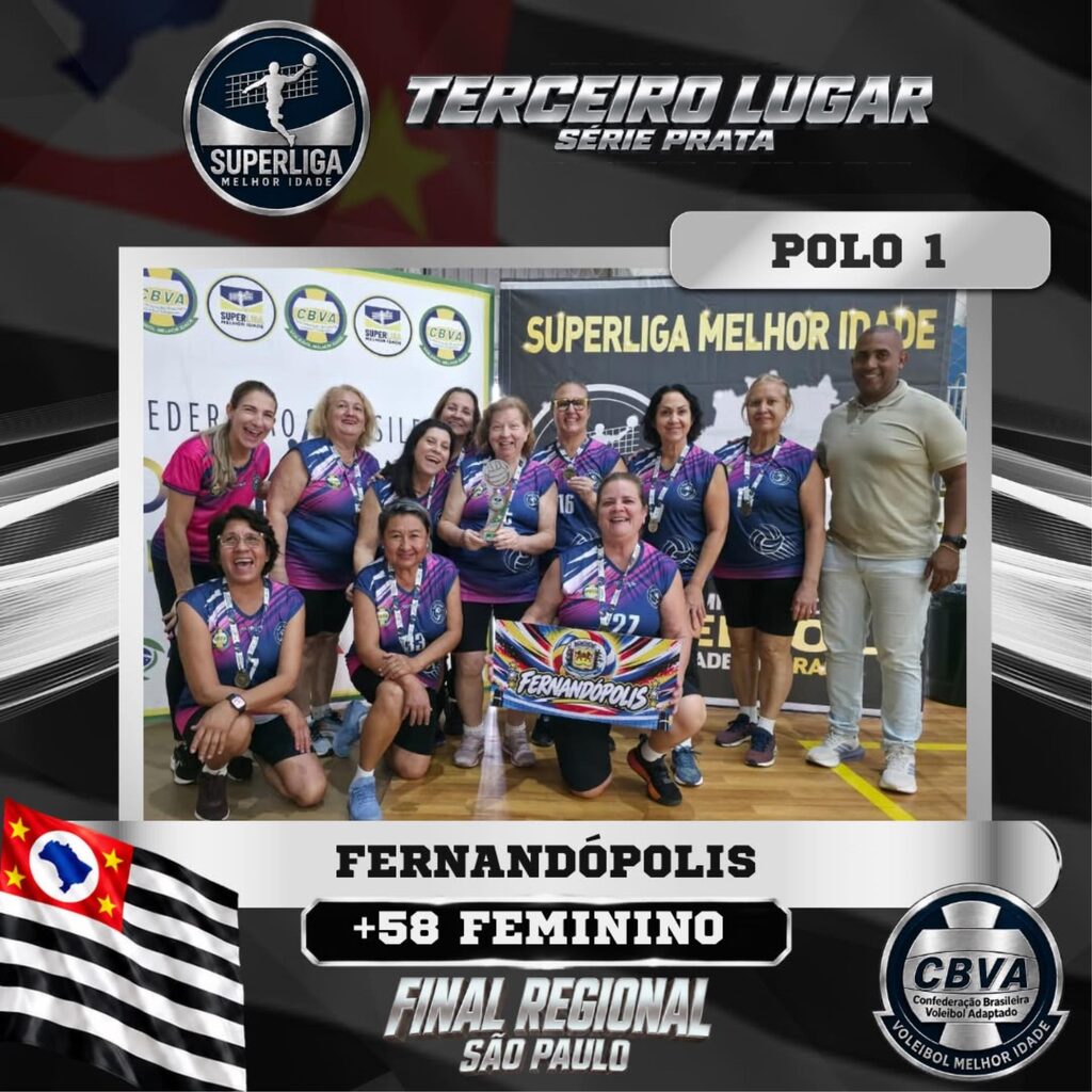 Fernandópolis brilha na Superliga de Voleibol da Melhor Idade e estreia com vitória nos Jogos Abertos