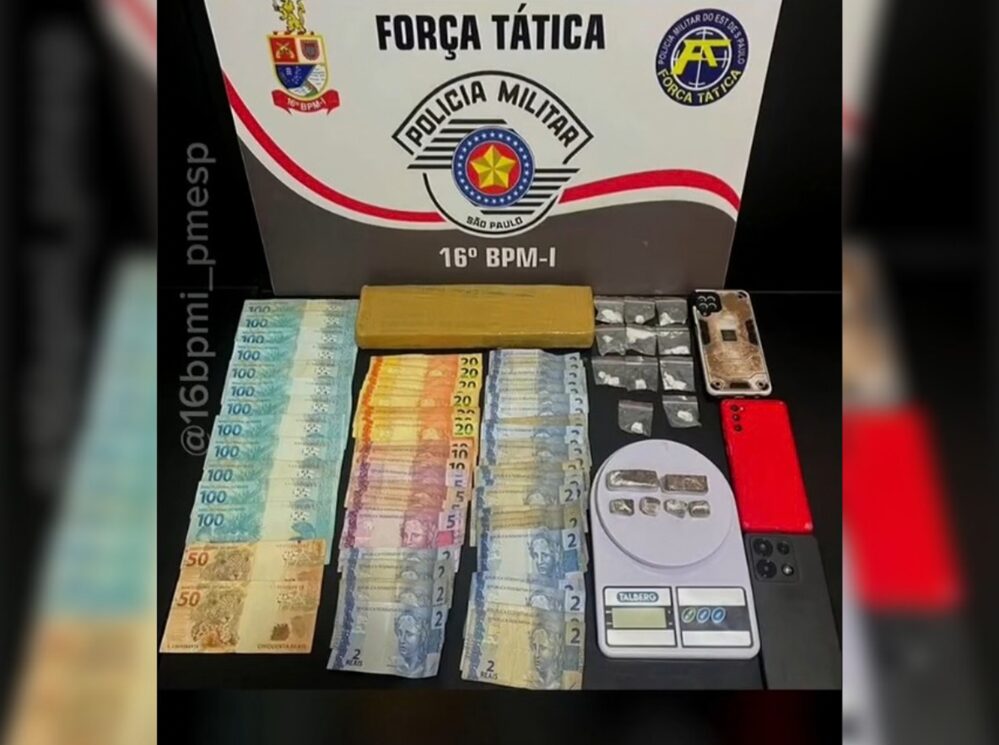 Força Tática prende dois com drogas e R$ 1,6 mil em Votuporanga