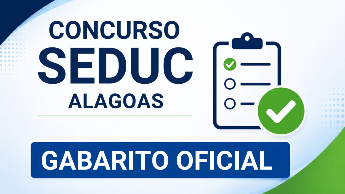 Gabarito Oficial SEDUC-AL 2026; confira respostas das provas