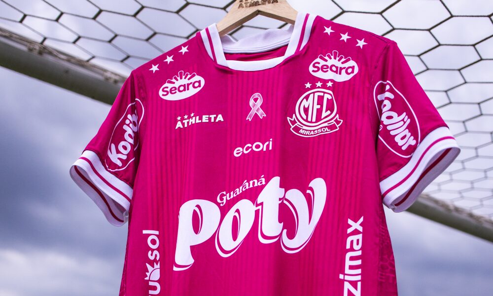 Mirassol lança uniforme rosa em campanha de ação do Outubro Rosa