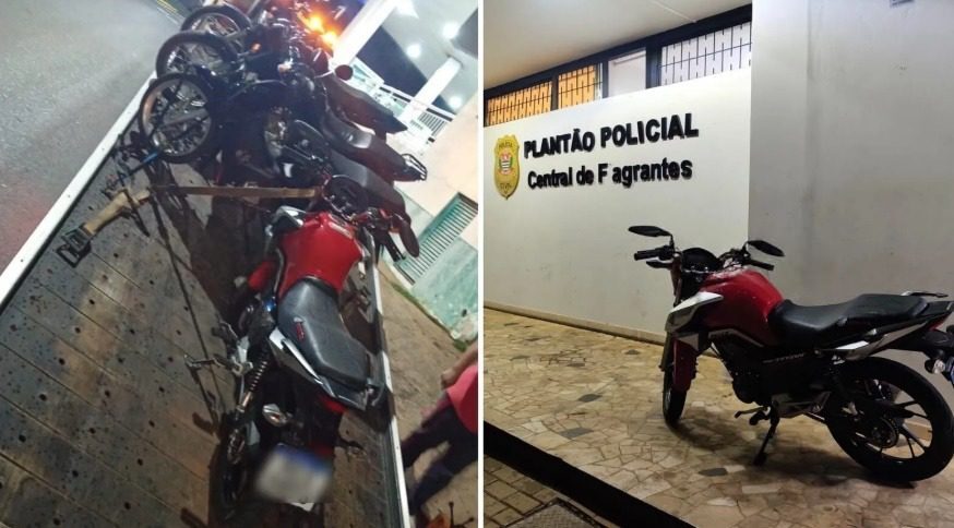 Motociclista é preso em flagrante por adulterar placa com fita adesiva em Valentim Gentil