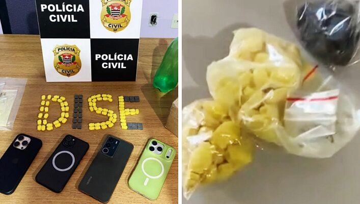 Polícia Civil apreende 100 comprimidos de ecstasy na região