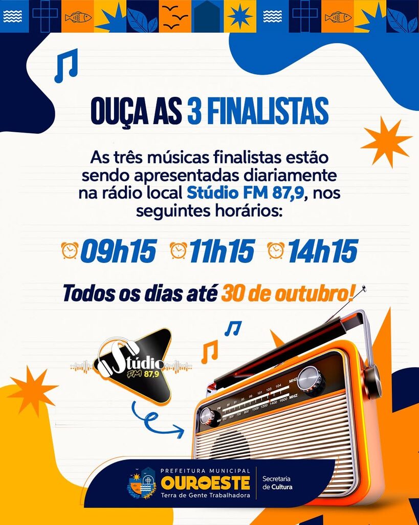 Prefeitura de Ouroeste abre participação popular para escolha do novo Hino Oficial do município