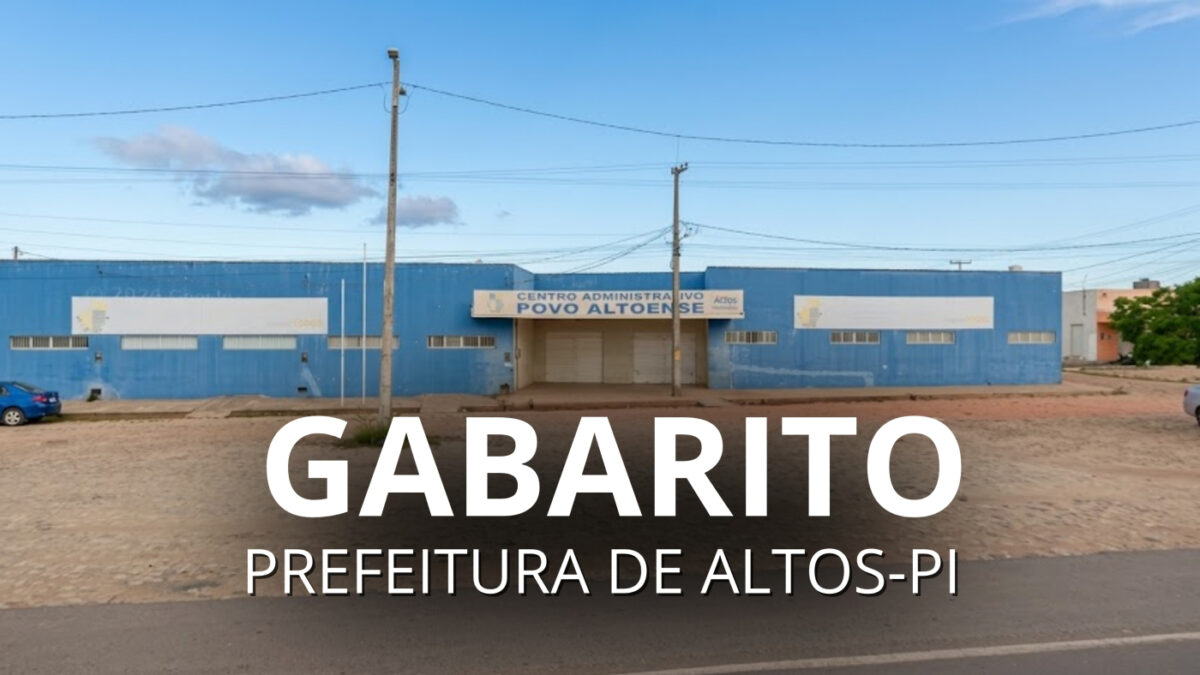 Resultado do concurso de Altos-PI sai pelo IGEDUC nesta quinta, 8; veja classificação