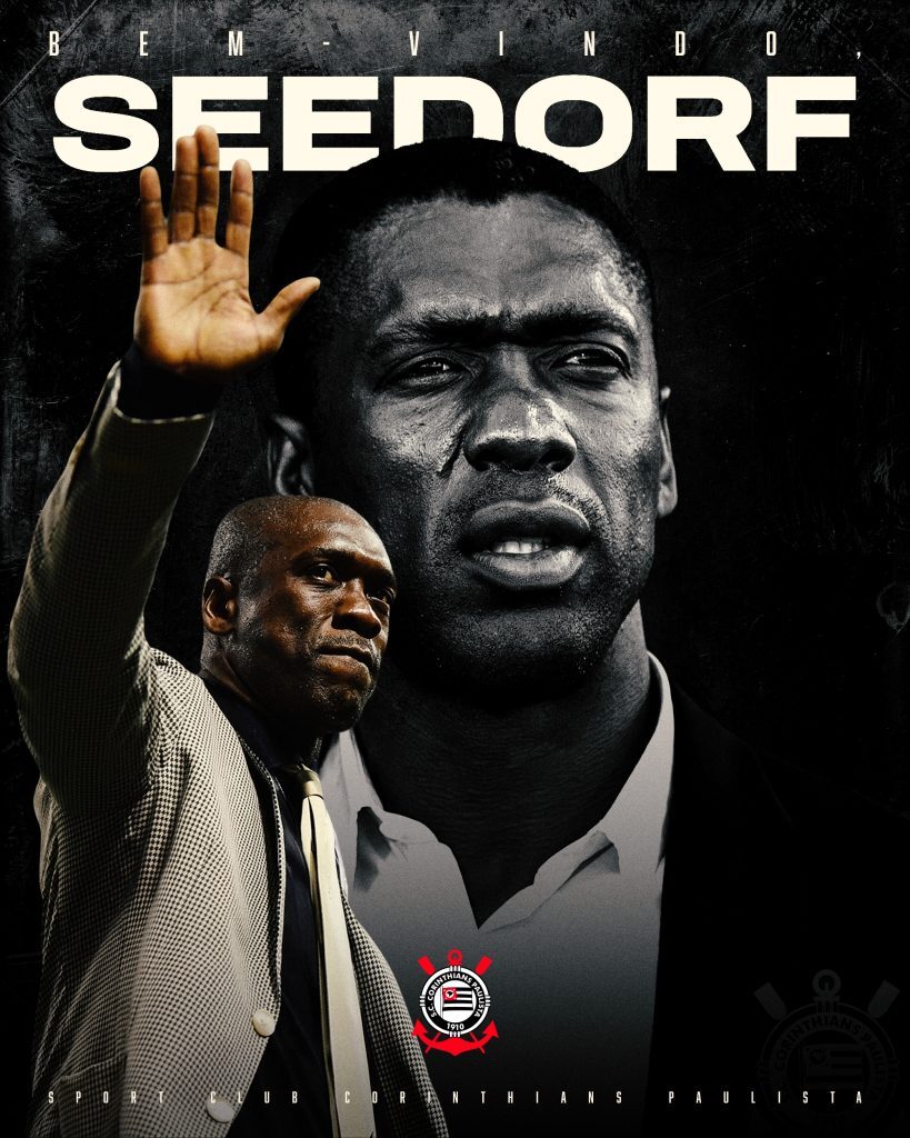 Seedorf assume o comando técnico do Corinthians com contrato até o fim de 2027