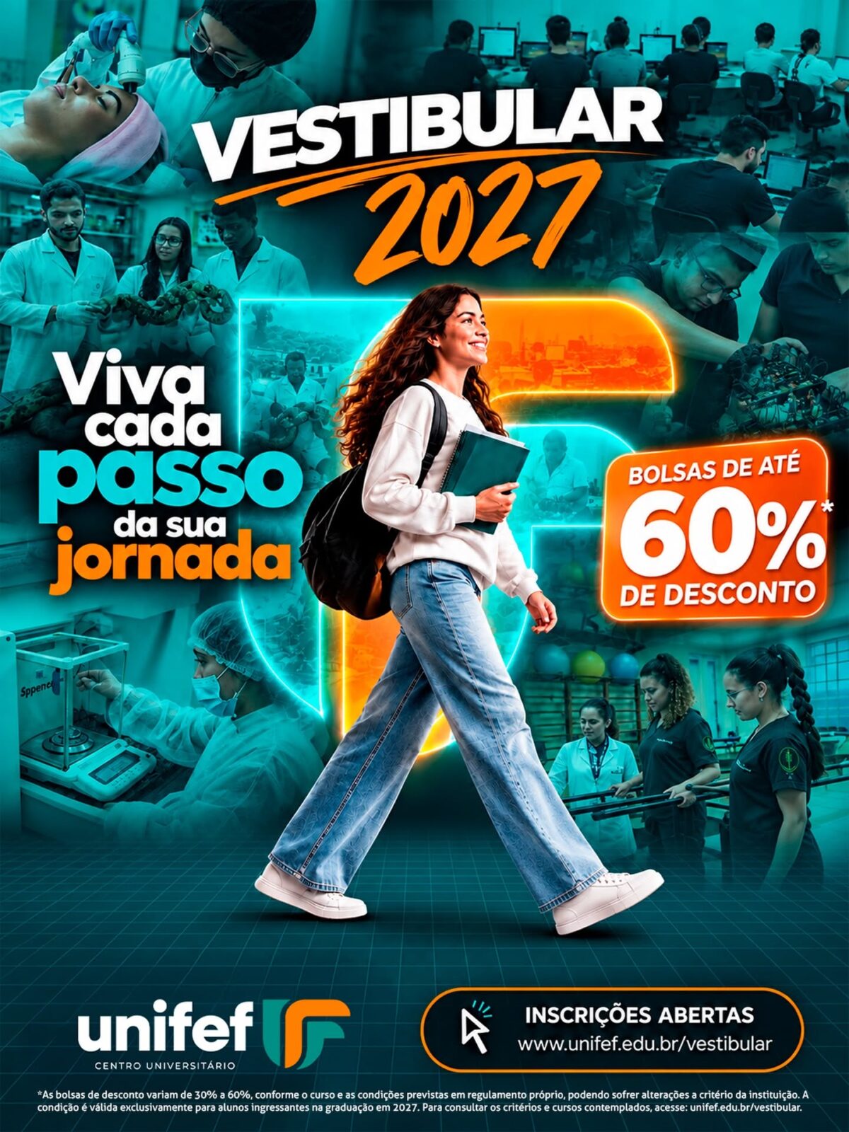 UNIFEF abre inscrições para o Vestibular 2027 com bolsas de estudo e novos cursos em Fernandópolis