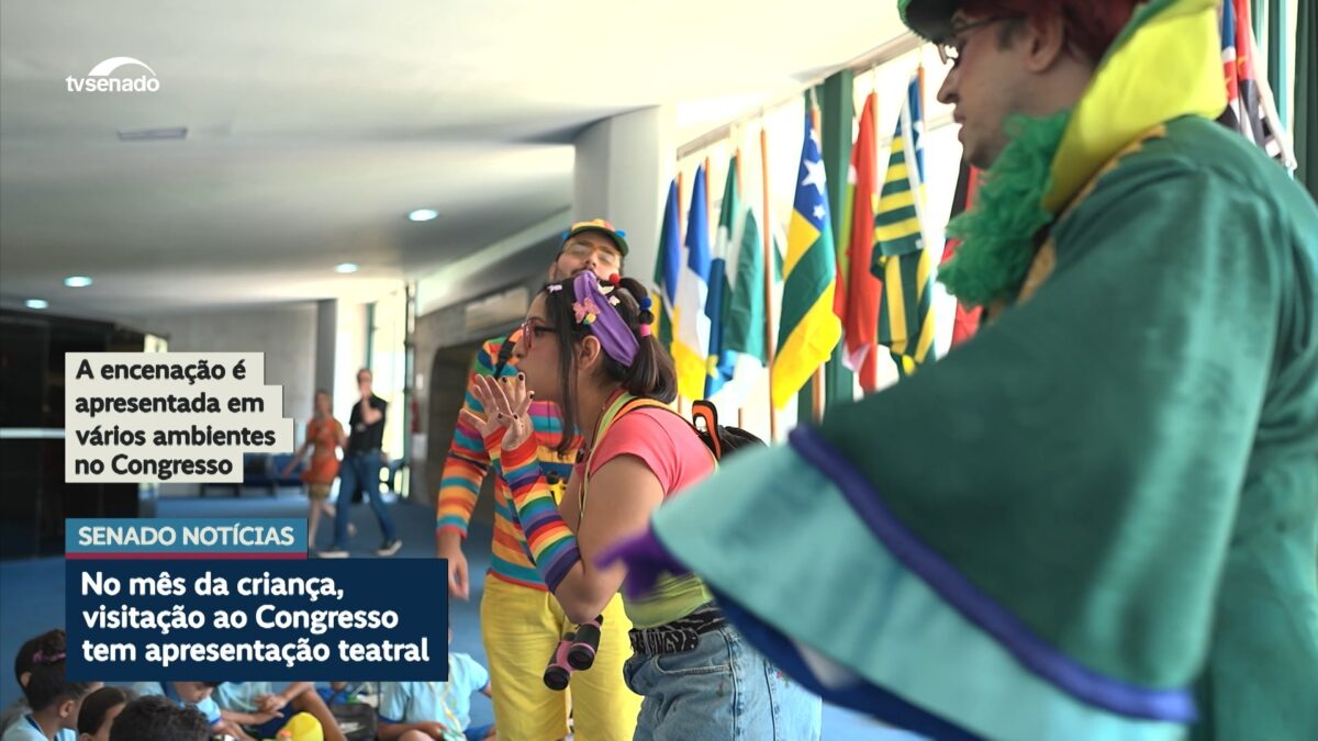 Vídeo: Programação do Congresso no mês da criança inclui projeto Visite Encena
